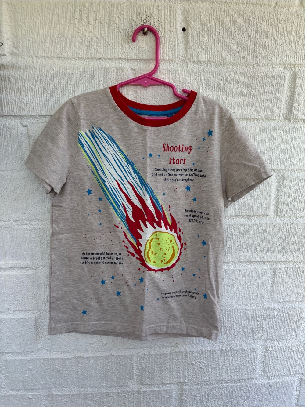 Mini Boden Kids Shooting Stars Graphic Tee sz 9-10
